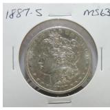 1887-S Morgan dollar MS63
