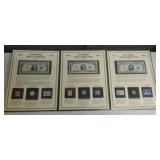 Currency stamp & coin set - $1 silver certificate,
