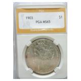 1903 Morgan dollar PGA MS65