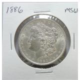 1886 Morgan dollar MS64