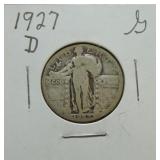 1927-D Standing Liberty quarter G