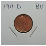 1911-D Lincoln cent BU