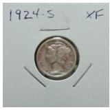 1924-S Mercury dime XF
