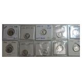 Lot of 10 Mercury dimes, BU: 1941, 2 - 1941-D,