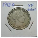 1912-D Barber half XF