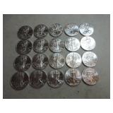 Lot of 20 - 2013 silver Eagles