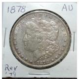 1878 Morgan dollar AU