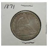 1871 Liberty Seated half