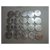 Lot of 20 silver Eagles, mixed