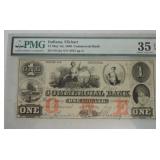 1856 $1 Commercial Bank Elkhart Indiana,