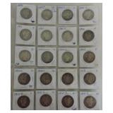 Lot of 20 Barber halves