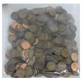 Lot of 1357 Lincoln cents, mostly wheat