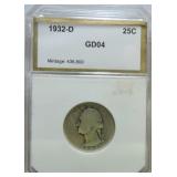 1932-D Washington quarter PCI GD04