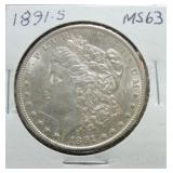 1891-S Morgan dollar MS63