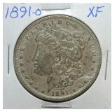1891-O Morgan dollar