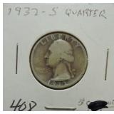 1932-S Washington quarter