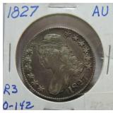 1827 Bust half AU