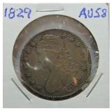 1829 Bust half AU58