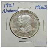 1921 Alabama half MS63