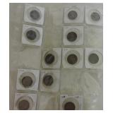 Lot of 12 Canada large cents 1900-1919