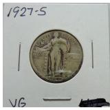 1927-S Standing Liberty quarter VG