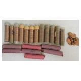 Lot of 19 BU rolls 1956 Lincoln wheat cents