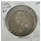 1836 Bust half EF