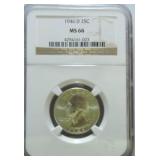 1946-D Washington quarter NGC MS66