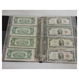 Lot of 19 $2 red seal notes, 1963