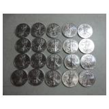 Lot of 20 - 2014 silver Eagles