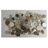Large lot of foreign coins, including silver