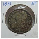 1831 Bust half EF