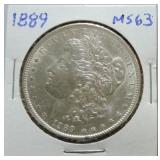 1889 Morgan dollar