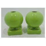 Fiesta Post 86 pair round candle sticks,