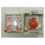 Fiesta Post 86 drawer pulls and carafe