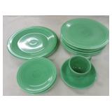 Vintage Fiesta lot of green: 2 - 10" plates,