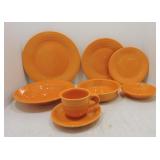 Fiesta Post 86 tangerine 8 pc place setting