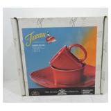 Fiesta Post 86 scarlet 3 pc place setting NIB