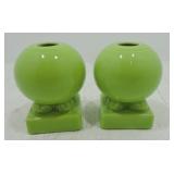 Fiesta Post 86 pair round candle sticks,