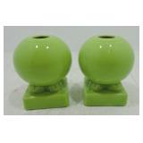 Fiesta Post 86 pair round candle sticks,