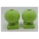 Fiesta Post 86 pair round candle sticks,