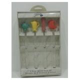 Fiesta Post 86 4 pc swizzle stick set, NIB