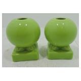 Fiesta Post 86 pair round candle sticks,