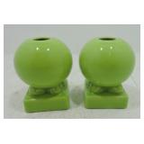 Fiesta Post 86 pair round candle sticks,