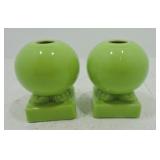 Fiesta Post 86 pair round candle sticks,