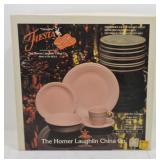 Fiesta Post 86 rose 3 pc place setting NIB