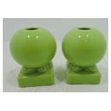 Fiesta Post 86 pair round candle sticks,