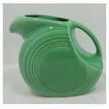Vintage Fiesta disc water pitcher, green