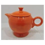 Vintage Fiesta large teapot, red, nicks