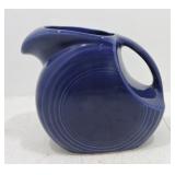 Vintage Fiesta disc water pitcher, cobalt